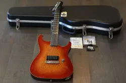 NAMM FENDER CW FLEMMING MASTERBUILT SET-NECK SHOWMASTER CHERRY SUNBURST + OHSC