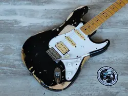 2007 FENDER JAPAN ST-STD STRATOCASTER STANDARD (BLACK RELIC)