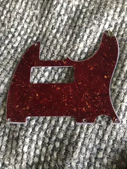 CUSTOM FOR FENDER TELECASTER VINTAGE 5-HOLE STYLE GUITAR PICKGUARD RED TORTOISE
