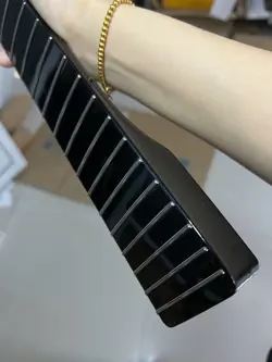 STAINLESS STEEL 21FRETS BLACK MAPLE FENDER TELE ELECTRIC GUITAR NECK GLOSS