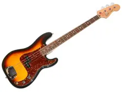 ELECTRIC BASS GUITAR FENDER MEXICO STANDARD PRECISION SUNBURST 4 STRING USED