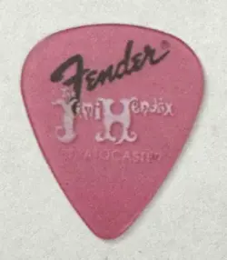 VINTAGE JIMI HENDRIX FENDER STRATOCASTER GUITAR PICK