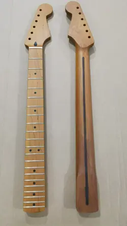 STAINLESS 21 FRET ROASTED MAPLE STRAT GUITAR NECK NITRO 8MM FOR FENDER ST PART