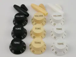 STRATOCASTER KNOBS 24 SPLINE   TREM & SWITCH TIPS FOR USA FENDER GUITARS