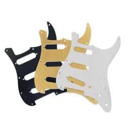 STRATOCASTER BRUSHED ALUMINIUM PICKGUARD SCRATCHPLATE STRAT FITS FENDER USA MEX