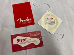 USA FENDER STRATOCASTER HANG TAGS