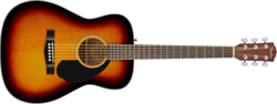 FENDER CC-60S CONCERT ACOUSTIC GUITAR WALNUT FINGERBOARD, 3-COLOR SUNBURST