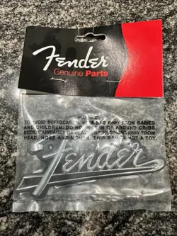 GENUINE FENDER BLACKFACE AMPLIFIER AMP LOGO PLATE