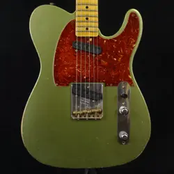 FENDER CUSTOM SHOP MBS DOUBLE VISION TELECASTER JOURNEYMAN RELIC AGED MOSS