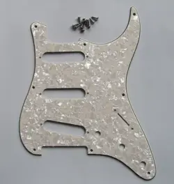 USA VINTAGE ST GUITAR PICKGUARD SCRACH PLATE AGED PEARL FOR FENDER
