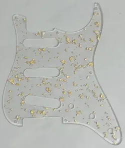 CUSTOM FOR FENDER 57 STRATOCASTER 8-HOLE GUITAR PICKGUARD CLEAR TRANSPARENT