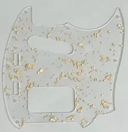 CUSTOM FOR FENDER KURT COBAIN MUSTANG STYLE GUITAR PICKGUARD CLEAR TRANSPARENT