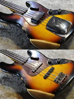 FENDER CUSTOM SHOP 1961 JAZZ BASS HEAVY RELIC -BLEACHED 3 TONE SUNBURST- SAFE DE