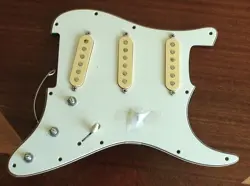 VINTAGE 1980'S FENDER STANDARD STRATOCASTER PICKUPS, POTS, MADE IN JAPAN GOOD