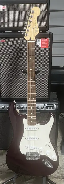 2002 FENDER STRATOCASTER MIDNIGHT RED WINE MADE IN MEXICO SPECIAL EDITION