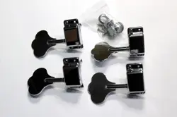 GENUINE FENDER SQUIER P-BASS  (RIGHT HANDED) CHROME TUNERS W/ MOUNTING HARDWARE