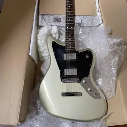 FENDER MEXICO JAGUAR BLACKTOP SILVER