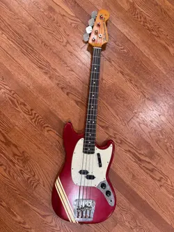 VINTAGE 1971 FENDER MUSTANG BASS - COMPETITION RED