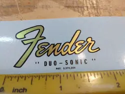 DUO-SONIC WATERSLIDE DECAL