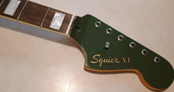 UNPLAYED 2024 FENDER SQUIER CLASSIC VIBE BASS VI SIX GUITAR NECK PEARLOID