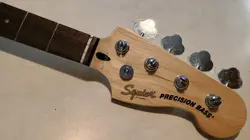 UNPLAYED OPEN BOX FENDER SQUIER AFFINITY PRECISION P BASS NECK ZERO FRET WEAR