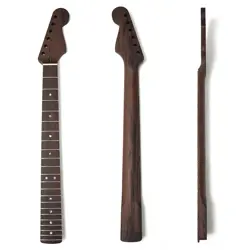 ELECTRIC GUITAR NECK WENGE WOOD NECK, 22 FRETS, 14-IN RADIUS FOR FENDER ST