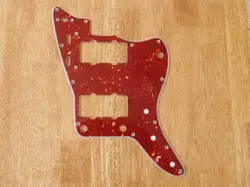 PICKGUARD RED TORTOISE SHELL 4 PLY REPLACEMENT FOR FENDER JAZZMASTER