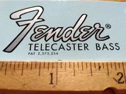 TELECASTER BASS WATERSLIDE