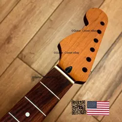 ROASTED MAPLE ROSEWOOD STRAT NECK LEFT HANDED LEFTY NITRO FITS FENDER LSR02A