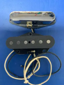 SUHR CLASSIC T TELE FENDER TELECASTER BRIDGE & NECK PICKUP SET CHROME NICKEL