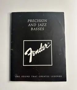 VINTAGE 1987 FENDER  PRECISION AND JAZZ BASS OWNER'S MANUAL (POWER, SPECIAL, STD