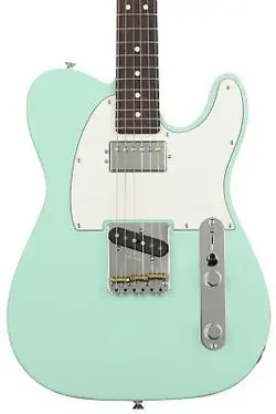 FENDER AMERICAN PERFORMER TELECASTER HUM - SATIN SURF GREEN WITH ROSEWOOD