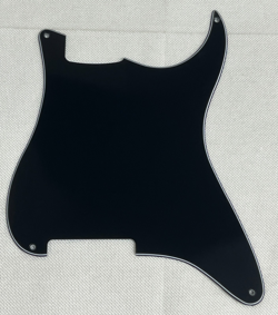 BLACK 3-PLY FOR FENDER STRATOCASTER STRAT BLANK 4 SCREW STYLE GUITAR PICKGUARD