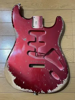 NO BRAND FENDER MJT ST-STYLE ELECTRIC GUITAR BODY CANDY APPLE RED ELECTRIC