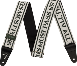 FENDER GEORGE HARRISON ALL THINGS MUST PASS LOGO STRAP, WHITE/BLACK, 2