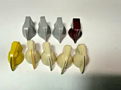 LOT OF 9 GENUINE USA VINTAGE CHICKEN HEAD KNOBS FOR TUBE AMPS GIBSON FENDER #18