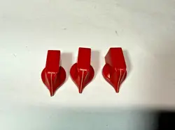 3 GENUINE DAKA-WARE VINTAGE CHICKEN HEAD KNOBS FOR TUBE AMPS GIBSON FENDER #22