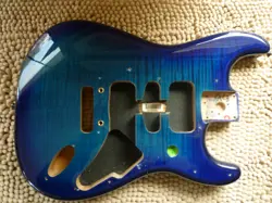 GENUINE FENDER PLAYER HSH STRATOCASTER STRAT BODY BLUE BURST PLUS TOP GREAT!