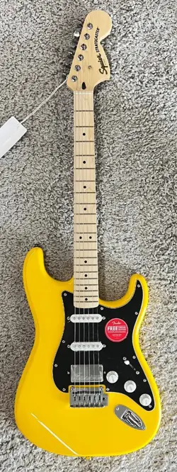 FSR FENDER SQUIER AFFINITY HSS STRATOCASTER ELECTRIC GUITAR IN GRAFFITI YELLOW