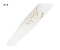 VINTAGE FENDER 2.5 INCH ADJUSTABLE GUITAR STRAP WHITE WITH TAGS