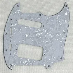 WHITE PEARL 4-PLY FOR FENDER KURT COBAIN JAG-STANG STYLE GUITAR PICKGUARD