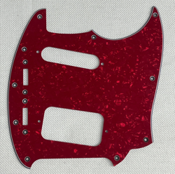 RED PEARL 4-PLY FOR FENDER KURT COBAIN JAG-STANG STYLE GUITAR PICKGUARD