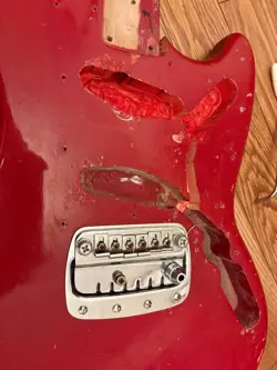 RARE FENDER USA BRONCO MANUFACTURED IN 1971 DAKOTA RED USED F/S