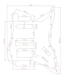 PICKGUARD HUMBUCKING