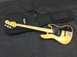 ELECTRIC BASS GUITAR FENDER JB75-90 JAZZ NATURAL 1993-94 MADE IN JAPAN WITH CASE