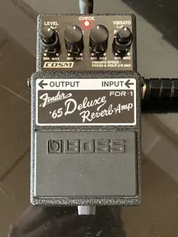 BOSS FDR-1 FENDER 65 DELUXE REVERB EFFECT PEDAL USED INCLUDES SHIPPING