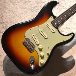 FENDER CUSTOM SHOP 1963 STRATOCASTER RELIC CC HARDWARE 3-COLOR SUNBURST *OZ714
