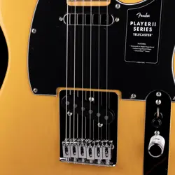 USED 2025 FENDER PLAYER II TELECASTER CHAMBERED ASH BUTTERSCOTCH BLONDE WITH GIG