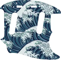 WD CUSTOM PICKGUARD FOR FENDER 1964-1982 MUSTANG #GT02 JAPANESE WAVE TATTOO G...