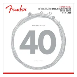 FENDER ELECTRIC BASS STRINGS 7250 BASS STRINGS, NICKEL PLATED STEEL, LONG SCALE,